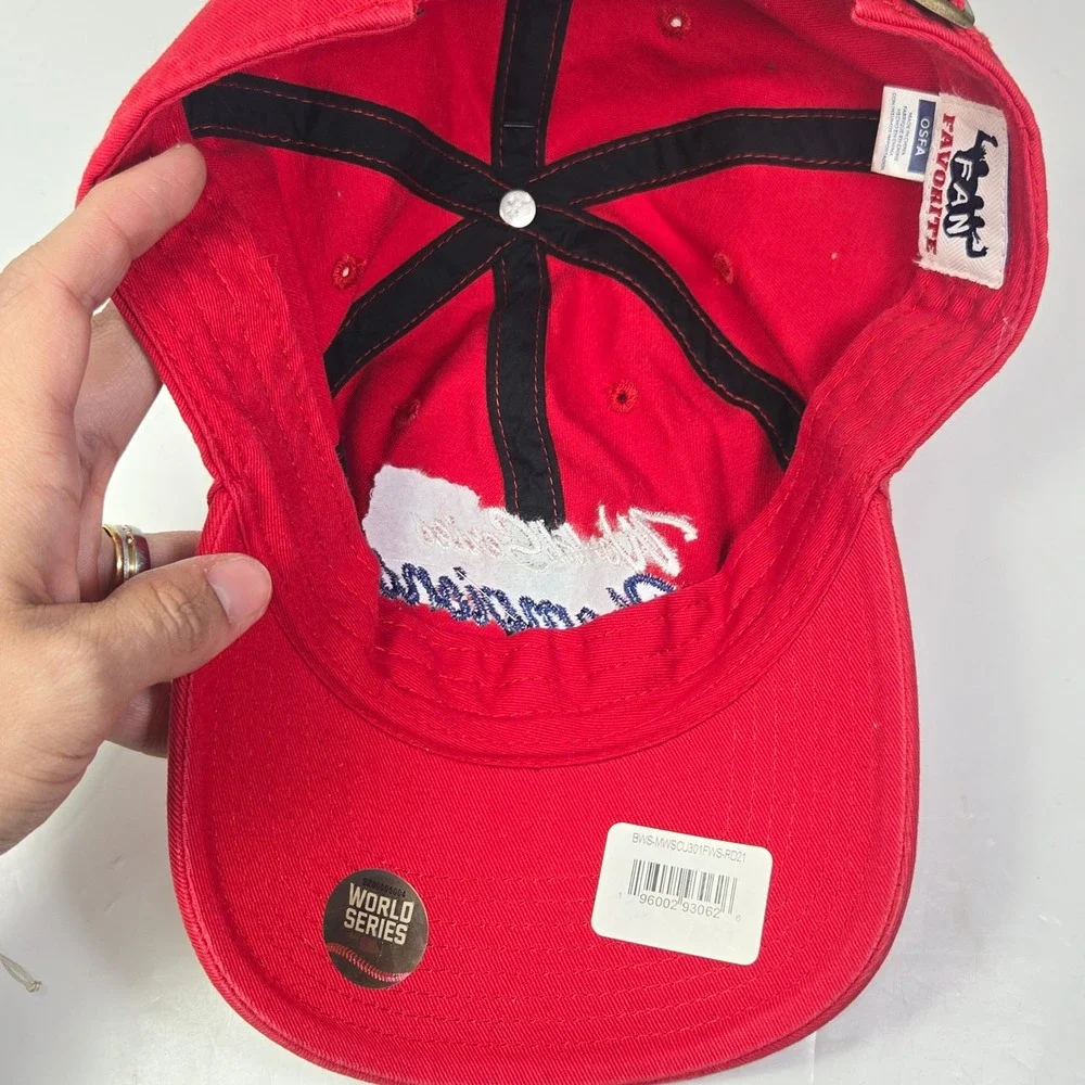 Atlanta Braves World Series Champions 2021 Red Adjustable Baseball Cap OSFA